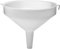 AlcoFermBrew Embudo de plástico (30 cm, tamaño grande), color blanco