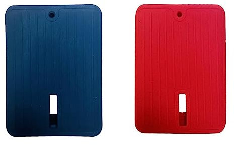 2 Pack Soft Silicone Protective Case Cover Sleeve Compatible with Toshiba Canvio Basics A5 1TB 2TB Portable External Hard Drive HDD, Shockproof dropproof Scratch Resistant Skin (Black+red)