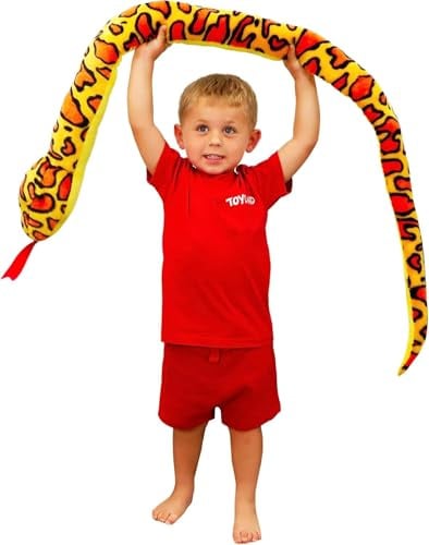 Toyland® 170 cm (5,5 Fuß) riesige zweifarbige Plüschschlange – 5 Verschiedene Designs – Plüschtiere für Kinder