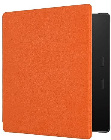 kwmobile Klapphülle kompatibel mit Amazon Kindle Oasis 10. Generation Hülle - Flipcase für den eReader aus Mikrofaser - Orange