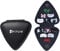 HUIOP PICKPAL Guitar Pick Holder Case for Acoustic Electric Guitars - Includes 12 Picks, Leather Plectrums Storage Pouch - Gifts for Kids and Friends