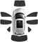 Coche Parasol para Kia CARENS 2013-2023, Visera Solar Plegable Aislamiento Térmico Protección UV Interior Accesorios,8pcs