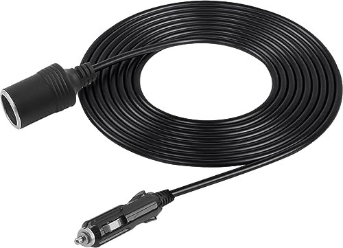 Prolunga per Accendisigari Auto 2M: Nizirioo 12V 16 AWG Cavo di Prolunga per Accendisigari con 15A Fusibile, Maggior Parte dei Prodotti Elettronici presa accendisigari Navi Auto Moto