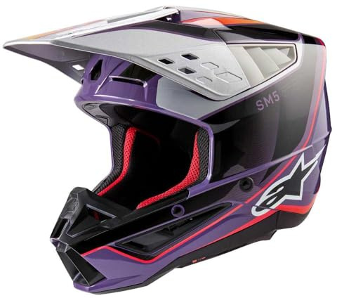 Alpinestars Motocross-Helm S-M5 Violett Gr. L