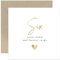 Old English Co. Six Years Down Forever To Go Wedding Anniversary Card for Husband or Wife - Special Gold Foil 6th Anniversary Celebration Card - Sugar Sixth Anniversary | Blank Inside Envelope