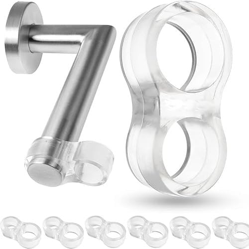 Oemmn Türstopper Klinke Türklinkenpuffer Türklinken Stopper, 8er Set, Türgriff Stopper, Türgriff Schutz, Türstopper Türklinke, Türstopper Griff, Türklinkenpuffer Transparent