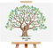 Poster de Livre d'or de Mariage avec Empreintes digitales - Toile d'arbre à Empreintes digitales - Imperméable - Décoration Murale pour Anniversaire de Mariage - 30 x 42 cm
