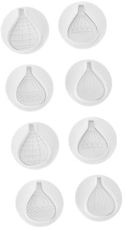 MAGICLULU 8pezzi Stampo Flessibile Per Biscotti Forma Di Palloncino Utensile Per Decorazioni Di Dolci Per Natale e Feste Facile Da Pulire e Rimuovere Per Cucina e