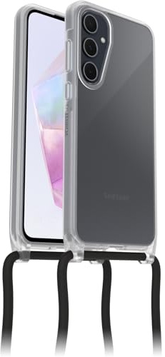 OtterBox React Necklace Hülle für Samsung Galaxy A35 5G, Transparent | Ultraschlanke, schützende Hülle mit verstellbarer und abnehmbarer Handykette, Getestet nach Militärstandard