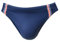 HOM Slip de Bain Micro Nautical Cup Swim Briefs, Marine Ruban rayé, L Men's