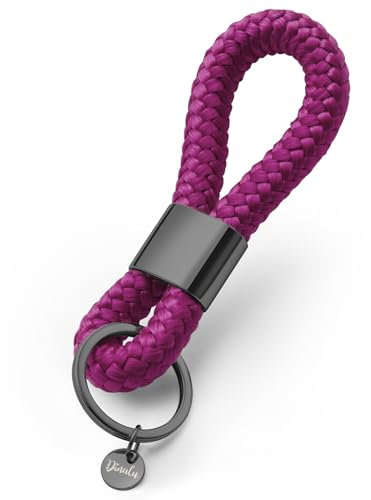 Schlüssel-Anhänger im maritimen Desing, Schlüsselanhänger mit schwarzer Metallspange, edel in vielen Farben, Key-Chain yummy berry
