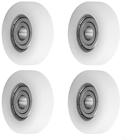 4 Stück Rollen-Umlenkrolle, Kunststoff-Lagerstahl, Kugellager, Führungsrolle, rundes Rad für Getriebe, Instrumentierung, elektrische