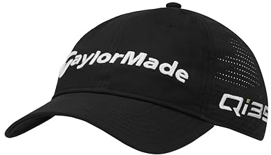 TaylorMade Tour Litetech 2025 Golfkappe für Herren, Schwarz , One size