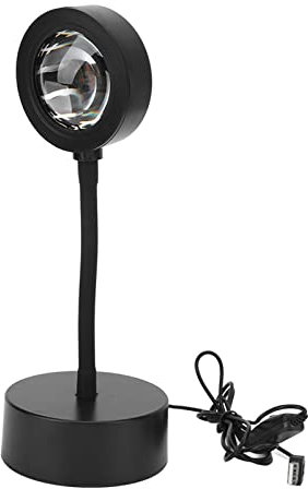 ZJchao Sunset Lamp Projector RGB 5W LED USB Good Transparency Flexible Tube, 360 Degrees Adjustment, Romantic Ambience, Perfect Valentine's Day, Birthday, Christmas (Warm Light)