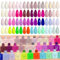 LILY'CUTE UV Nagellack Set, 36 Stück Gel Nagellack mit Glossy Matte Top und Base Gel Coat Schellack Nagellacks Farbgel für Nagelstudio Design Starter Maniküre Geschenkset