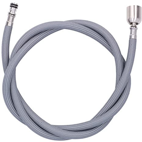 Hominas Wasserhahn Schlauch Ersatz, G1/2 1,5m Wasserhahn Brauseschlauch Nylongeflecht PVC Flexibler Ausziehbarer Ersatzschlauch für Küche Badezimmer Spüle Armaturen
