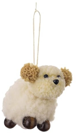 Christmas Puppy Felt Pendant - Dog Jewellery for Christmas Tree, Cute Felt Dog Pendant, Christmas Tree Decoration, Festive Decoration for Fireplace, Door Frame, Window, Car Interior, Dog Toy