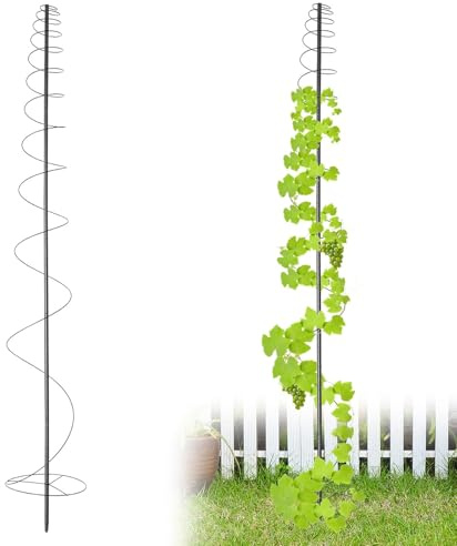 Garten Rankhilfe aus Metall Rankgitter, 120cm 2 Stück Pflanzen Rankhilfe Metall Garten Rankgitter für Gemüse Blumen Pflanzen Rebe Unterstützung