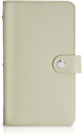 lizimandu Visitenkartenetui, Visitenkarten-Bücheretui, PU-Leder, Organisationsbinder, Namensausweis, Kartenhalter für Männer und Frauen, bis zu 96 Karten Kapazität, 1-grün, 1 Pack, Minimalistisch