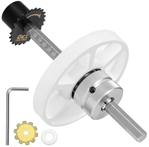 ORXPLUS Tools Inside Pipe Cutter for PVC with Adjustable Gauge | Features Quick Adjustable Depth Gauge and Diamond Grit Cutting Wheel for Smooth Under Surface Tube Cuts.