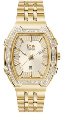 ICE-WATCH - Ice boliday Full Steel - Goldene Damenuhr mit Edelstahlarmband (Small)