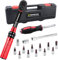 ATsafepro Chiave Dinamometrica 1/4'', 1-15 Nm Chiave Dinamometrica Bici Kit 17 Pezzi con 11 Punte, Cacciavite, Testa 1/4'', Adattatore 3/8'' e 10 cm Prolungatore di, Precisione ±3%,72 Denti