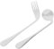 PACKOVE Juego de Utensilios para Personas Mayores 2 Piezas de Tenedor Angulado y Cuchara Curva para Alimentación Autónoma Acero Inoxidable para Discapacitados y Pacientes