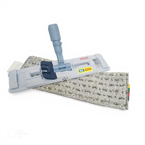 Microfibre Mop Head + 40cm Mop Frame – Compatible with Vileda UltraSpeed Pro – Professional Floor Cleaning Kit