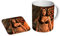 Salma Hayek From Dusk Till Dawn Kaffeetasse und Untersetzer, Geschenkset