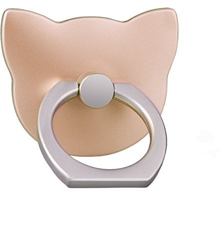 ISKIP Phone Ring Holder, Mobile Phone Finger Grip, Phone Ring Grip for for All Smartphones, iPhone, Samsung (Gold)