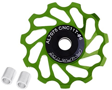 SGerste 11T Umwerfer-Stützrad Keramik-Kugellager Mountainbike/Rennrad 8/9/10/11-Gang grün