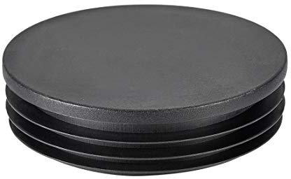 100mm Dia Plastic Tubing Plug Round Post End Caps for Handrail Stair Newel Guardrail Tube Black