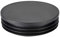 100mm Dia Plastic Tubing Plug Round Post End Caps for Handrail Stair Newel Guardrail Tube Black