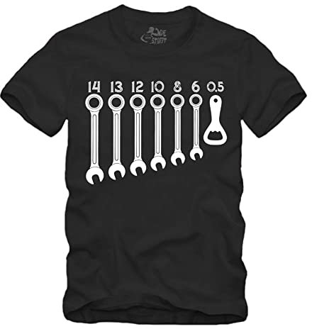 Apribottiglie a forma di chiave inglese 0,5 per officina, apribottiglie Nero XL