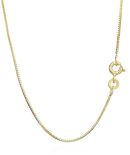 NKlaus 40cm Venezianerkette 333 Gelbgold 8 Karat elegante Halskette filigrante Breite 0,6mm Collier 0,9g federleicht 9022