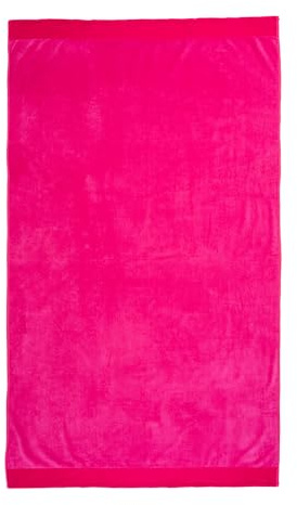Montse Interiors, S.L. Toalla Playa o Piscina Lisa Fucsia Algodón Egipcio 100% (Basic Fucsia, 90x170)