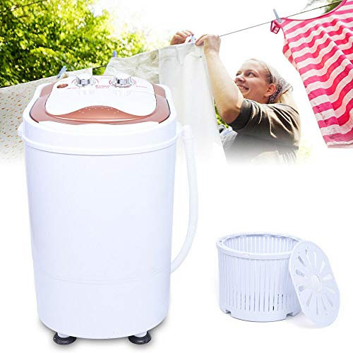 6kg Mini Lavadora, Escurridor de Lavandería, Lavadora Portátil, Centrifugadora de Camping, Lavadora Móvil, Lavadora de Viaje con Tirachinas