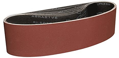Sruhrak 100X915 mm Abrasive Sanding Belt Set - 10 Pack 240 Grits Sandpaper Belts for Portable Belt Sander