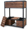 Hochbeet Cube Compact Metall & Holz - Etagen Gemüsebeet Kräuterbeet - Beet für Terrasse Balkon & Garten Mehrfarbig