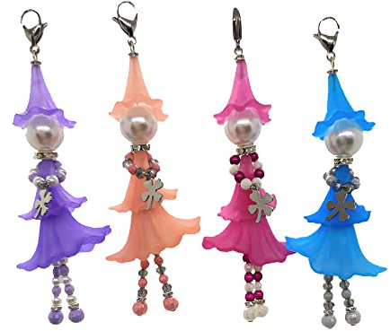 Tachinedas Kreativshop Sonella's Glückselfen Anhänger Glücksbringer Elfe Elfenanhänger Glücksfee Schlüsselanhänger