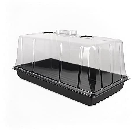 GrowPRO High Dome Zimmergewächshaus, 54x27x25 cm - Anzuchthaus mit verschließbaren Belüftungslöchen, 1 Stück