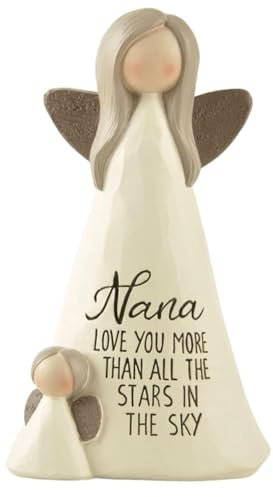 Feather & Grace Hand Painted Resin Decorative Figurine - Nana Love You More Than Stars