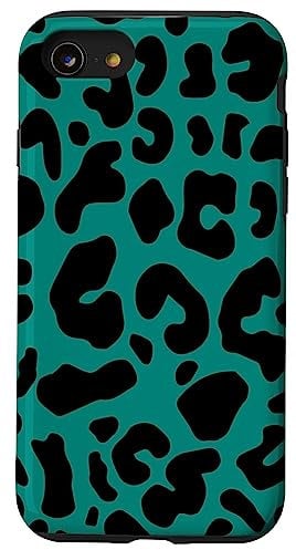 iPhone SE (2020) / 7 / 8 Green Leopard Cheetah Print Phone Case Cute Animal For Women Case