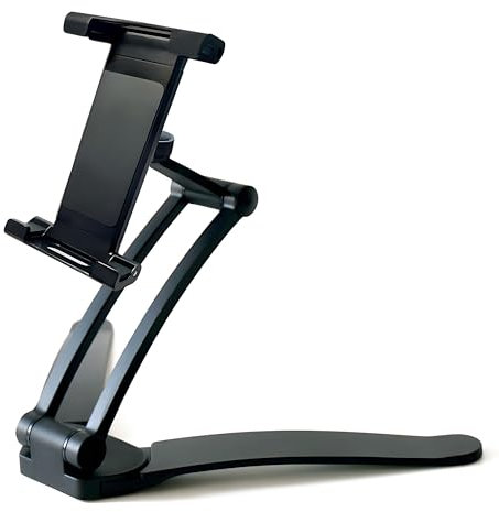 Desire2 2-in-1 Wall and Desk Portable Tablet Mount, Portable Tablet Stand for Desks, Tablet Wall Mount Holder, Fits Large Tablets compatoble with ipad 12.9