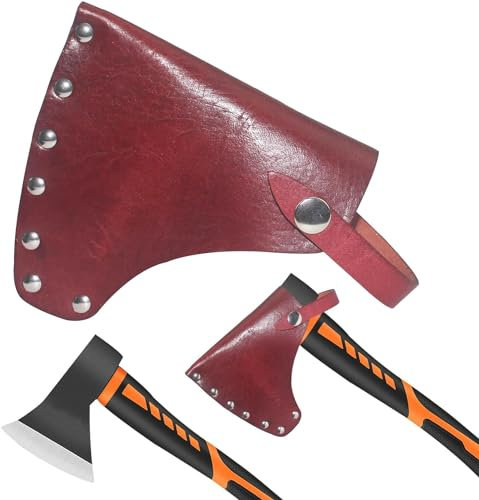 Leather Hatchet Sheath Leather Axe Head Cover Sheath Axe Head Sheath Camping Hatchet Sheath Leather Holder Hatchet Lanyard Sheath Head Cover for Axes Hatchet