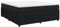 vidaXL Boxspringbett, Polsterbett Bett mit Matratze Matratzenauflage, Bettgestell mit Lattenrost, Doppelbett für Schlafzimmer, Schwarz 180x200cm Samt