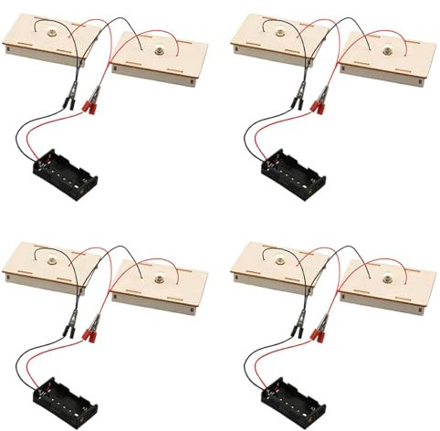 4 Set Kit De Aprendizaje De Circuitos para Niños - Kit De Circuito Eléctrico - Laboratorio Electrónica - Ciencias Físicas Stem | para Enseñanza Circuitos En Serie Y Paralelo