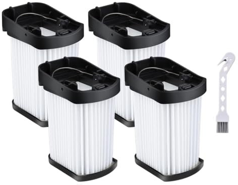 WV270 Replacement Filter Compatible with Shark WV270 WV270UK WV273UKT WandVac 2.0 Cordless Handheld Vacuum Cleaner, 4 Pack WV270UK Hepa Filters