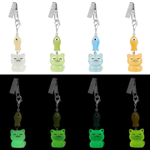LEGENTLISUR Katze Tischdeckenbeschwerer Clips, 8 Stück | Niedlich Tischdeckengewichte Outdoor, für Zuhause Picknick Camping Garten Terrasse Party