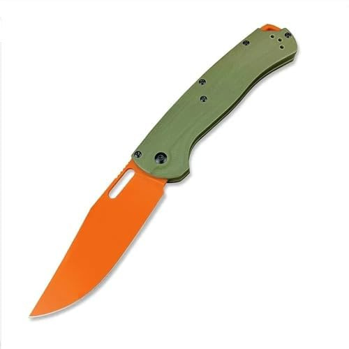 Amacigana Klappmesser BM 15535 CF/G10, Outdoor Campingmesser mit CPM-154 Klinge, Leichtgewicht (80g) für Bushcraft, EDC & Survival (Grün)